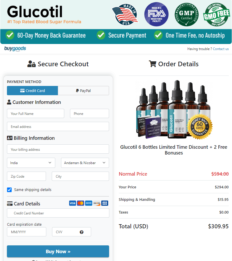 Glucotil order